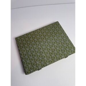 Vintage Cloisonne Enamel Floral Wood Chopsticks 10 Pair Set with Fabric Case